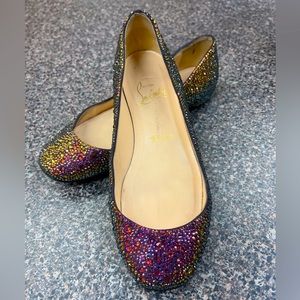 Christian Louboutin Crystal Flates